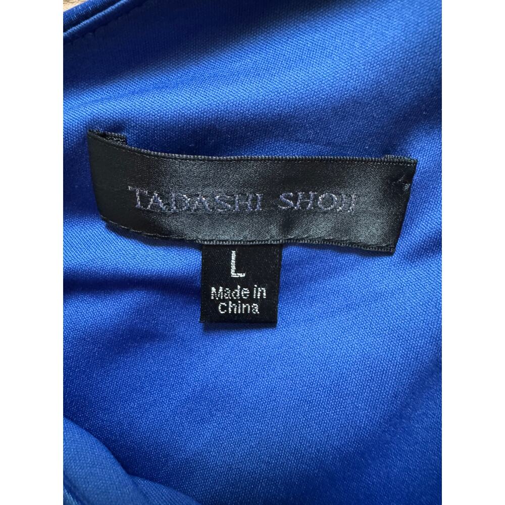 Tadashi Shoji ARIA Mystic Blue One-Shoulder Gown - Large (Nee) $418.00 retail - Picture 5 of 6